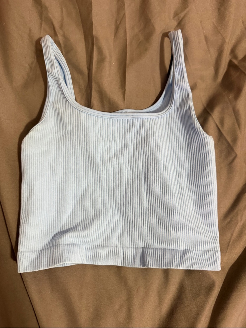 Amazon Blue Cropped Tank Top
